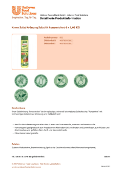 Knorr Salat Krönung Salathit konzentriert 6 x 1,05 KG