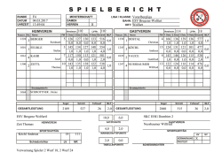 Spielbericht - SKC