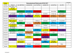 Spielplan Sense-Oberland
