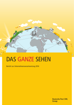 DAS GANZE SEHEN - Deutsche Post DHL Group