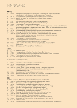 Gottesdienste und Andachten