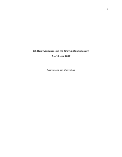 85. Hauptversammlung (2017) Abstracts - PDF