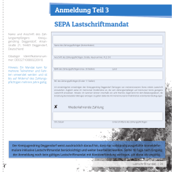 SEPA Lastschriftmandat - Kreisjugendring Deggendorf