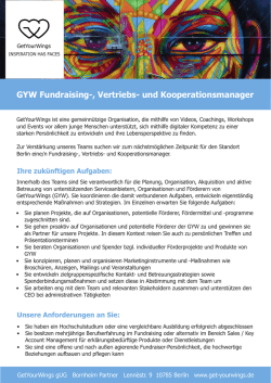 GYW Fundraising-, Vertriebs- und