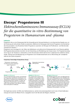 Elecsys® Progesteron III Testprinzip