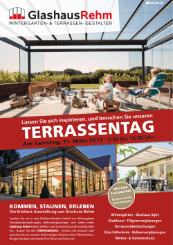 terrassentag - Glashaus Rehm