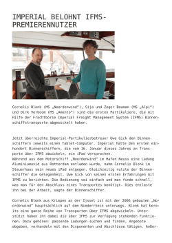 Imperial belohnt IFMS-Premierennutzer