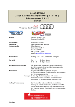 Informationen und Ablauf / Sachsenmeisterschaften Biathlon 2017
