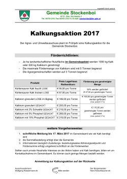 Kalkungsaktion 2017 - Gemeinde Stockenboi