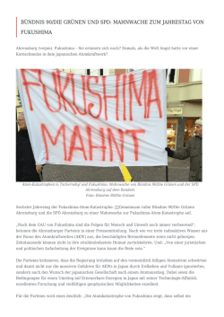 Bündnis 90/Die Grünen und SPD: Mahnwache