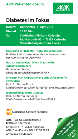 Diabetes im Fokus