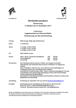 Dressurkurs Hilly Krenger