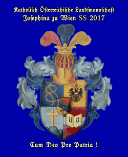 Josephina zu Wien SS 2017 Cum Deo Pro Patria