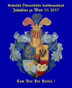 Josephina zu Wien SS 2017 Cum Deo Pro Patria