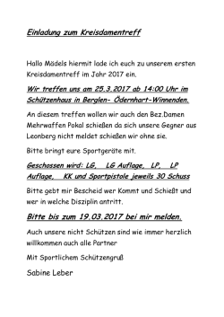Kreisdamentreff 2017