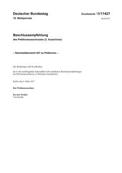 Beschlussempfehlung - DIP des Bundestages