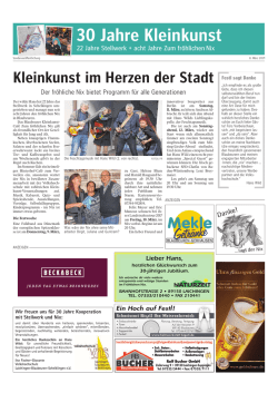 30 Jahre Kleinkunst - Zum fröhlichen Nix