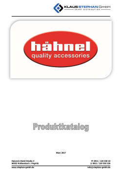 H&auml;hnel Produktkatalog