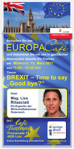 EuropaCafe am 15.3.2017 in Linz
