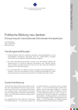 PDF als - Österreichische Gesellschaft für Europapolitik