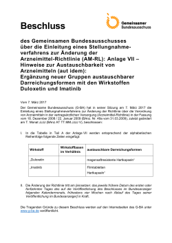 Beschlusstext (31,6 kB, PDF) - Gemeinsamer Bundesausschuss