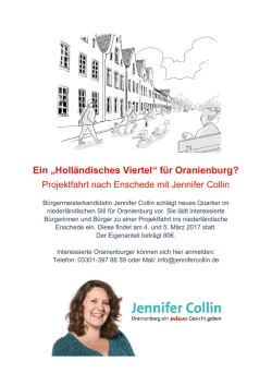 Ein &bdquo;Holl&auml;ndisches Viertel&ldquo; f&uuml;r Oranienburg?