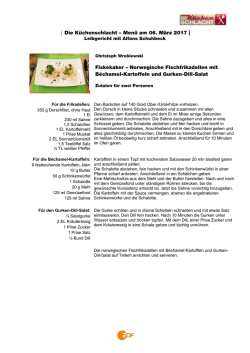 Die Küchenschlacht – Menü am 06. März 2017