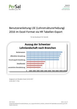 Dokumentation Lohnstrukturerhebung 2016