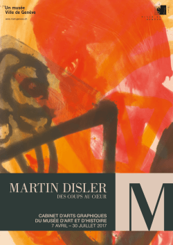 martin disler - Musées de la Ville de Genève