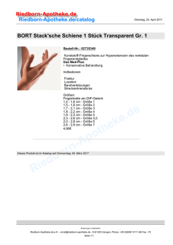 Datasheet - Riedborn