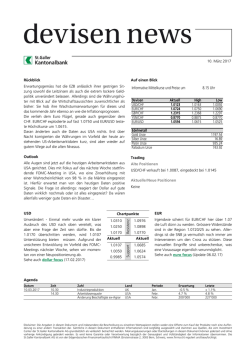 Informative Mittelkurse und Preise um 8.15 Uhr