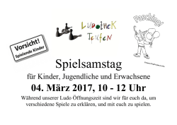 Spielsamstag