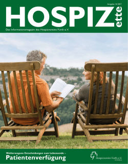 HOSPIZette Nr. 14 - Hospizverein Fürth