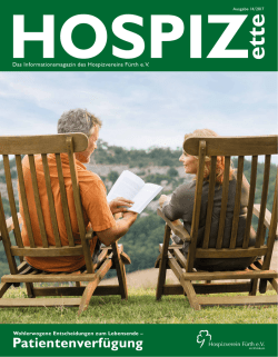 HOSPIZette Nr. 14 - Hospizverein F&uuml;rth