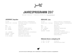 Jahresprogramm