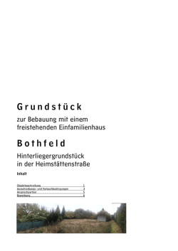Grundst&uuml;ck Bothfeld
