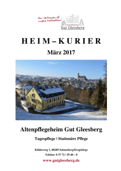 Heimkurier Ausgabe M&auml;rz 2017