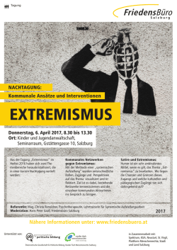 extremismus - Friedensbüro Salzburg