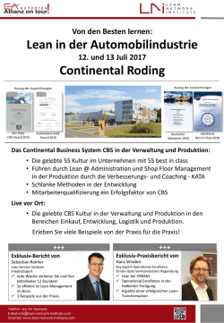 Informationen - Lean Service Institute