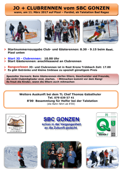 JO - SBC Gonzen