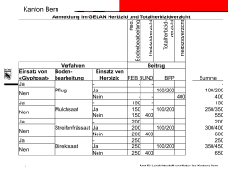 (Total-)Herbizidverzicht - Volkswirtschaftsdirektion des Kantons Bern