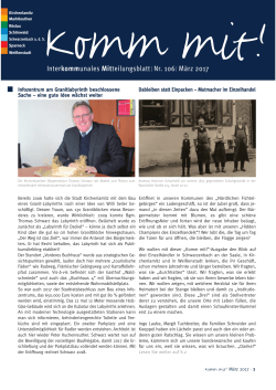 Interkommunales Mitteilungsblatt Nr. 106 März 2017