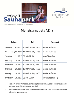 Monatsangebote März