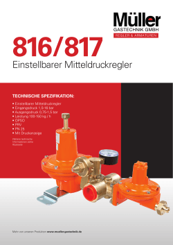 Produktdatenblatt - Müller Gastechnik GmbH