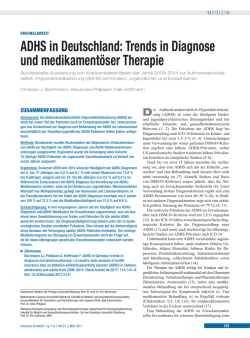 ADHS in Deutschland - Deutsches Ärzteblatt