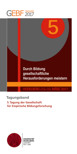 Tagungsband GEBF 2017 als pdf