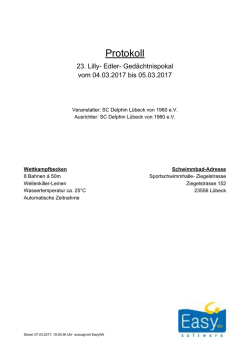 Lilly- Edler- Gedächtnispokal - SC