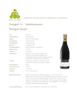 Zweigelt -S- ٠ Selektionswein Weingut Dautel