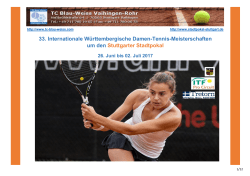 33. Internationale Württembergische Damen-Tennis