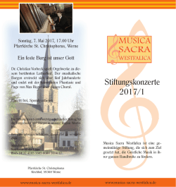 Programm 2017-01 - Musica Sacra Westfalica